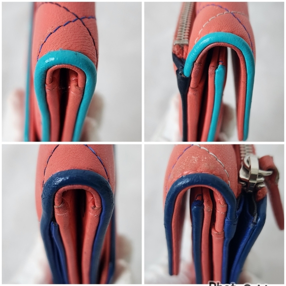 Auth RARE Chanel Lambskin Quilted Trifold 3 Colors WALLET - Picture 12 of 13